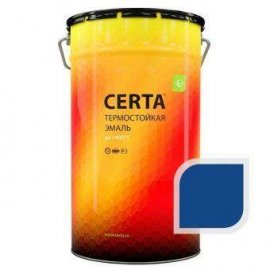 Термостойкая эмаль ЦЕРТА синяя до 750 °C 25 кг