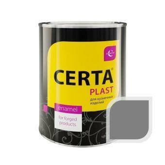 Эмаль по металлу ЦЕРТА-ПЛАСТ серая 0,8 кг