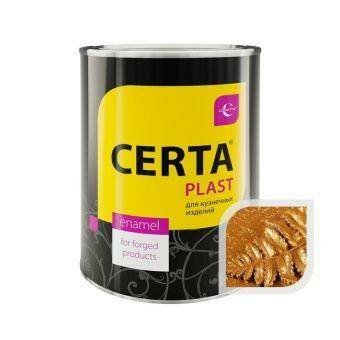 Эмаль по металлу ЦЕРТА-ПЛАСТ красное золото 0,8 кг