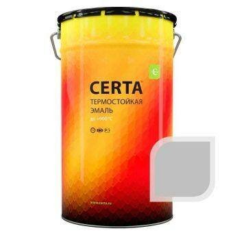 Термостойкая эмаль ЦЕРТА серебристая до 700 °C 25 кг