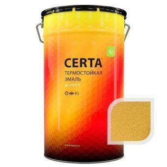 Термостойкая эмаль ЦЕРТА золотая до 750 °C 25 кг