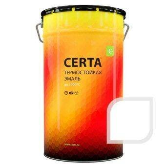 Термостойкая эмаль ЦЕРТА белая до 400 °C 25 кг