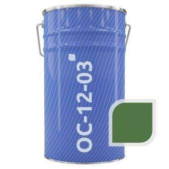 Эмаль ОС-12-03 зеленая RAL 6002 25 кг