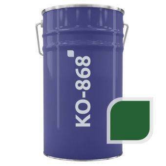 Эмаль термостойкая КО-868 зеленая RAL 6002 до 350 °C 25 кг