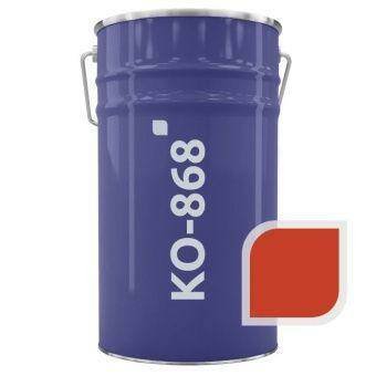 Эмаль термостойкая КО-868 ярко-красная RAL 3020 до 400 °C 25 кг